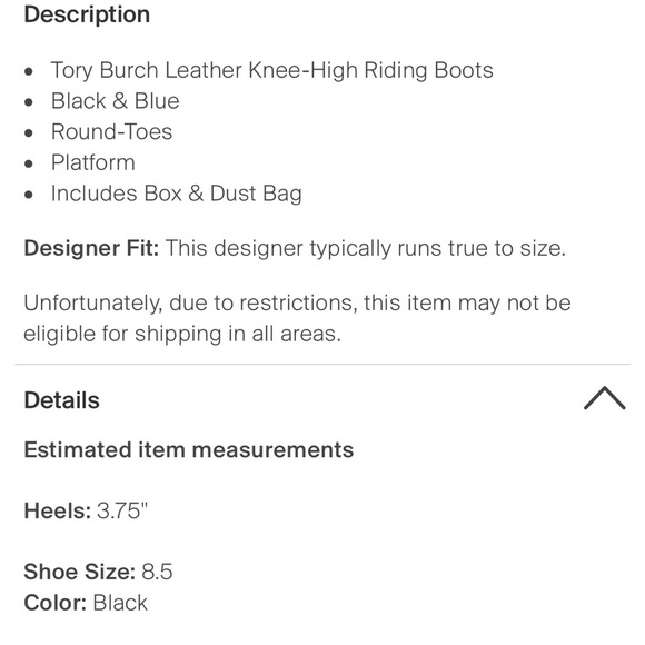 Tory Burch Leather Knee-High Riding Boots - Picture 6 of 6